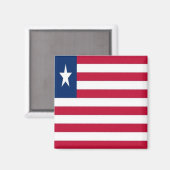 LR001 LIBERIA, FLAG, Afrika, Kühlschrank Magnet (Vorderseite/Rückseite)