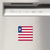 LR001 LIBERIA, FLAG, Afrika, Kühlschrank Magnet (In Situ (Geschirrspüler))