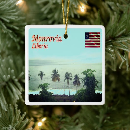 LR005 MONROVIA, Liberia, Keramikornament (Baum)