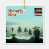 LR005 MONROVIA, Liberia, Keramikornament (Rückseite)