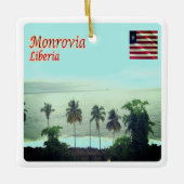 LR005 MONROVIA, Liberia, Keramikornament (Vorderseite)