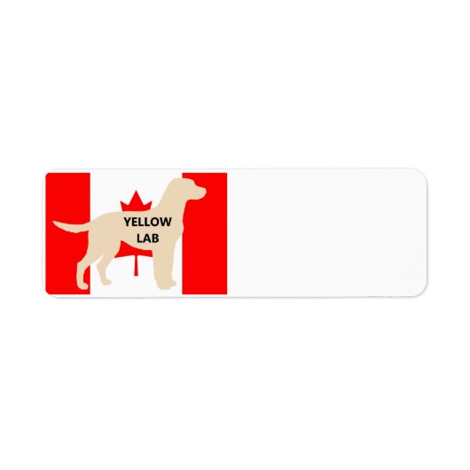 LR gelbe Labrador Name Silhouette auf Flg (Vorne)