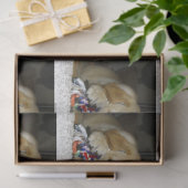 LR gelbe Labrador Welpe mit Spielzeug Seidenpapier (Geschenk)