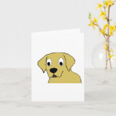 LR gelber Cartoon Kopf Karte (Gelbe Blume)