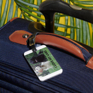 LR I Liebe meine Labradore mit Bild Gepäckanhänger