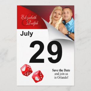 LR Kalenderseite Save the Date Las Vegas Foto