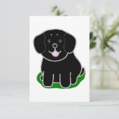 LR Kawaii Cartoon Dankeskarte (Stehend Vorderseite)