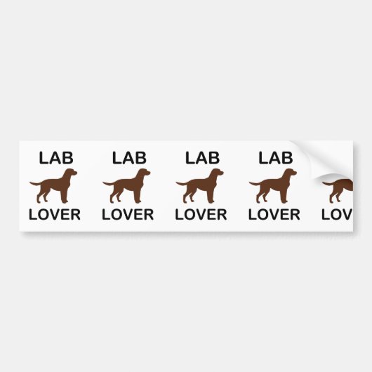 LR Labrador Liebhaber Autoaufkleber (Vorne)