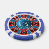 LR Las Vegas Casino | Monaco blau Pokerchips (Einzeln)