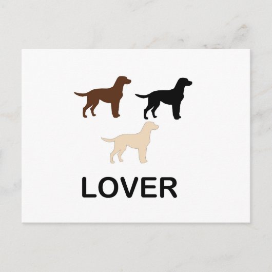 LR Liebhaber aller Silhouette Postkarte (Vorderseite)