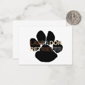 LR Namenspatze Mitteilungskarte (Vorderseite/Rückseite Beispiel)