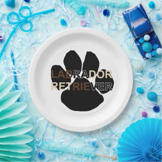 LR Namenspatze Pappteller (Party)