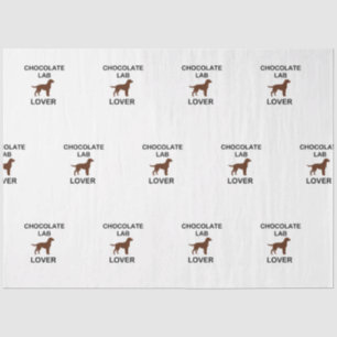 LR Schokolade Labrador Liebhaber Seidenpapier