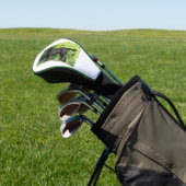 LR schwarzes Labor Golf Headcover (In SItu)