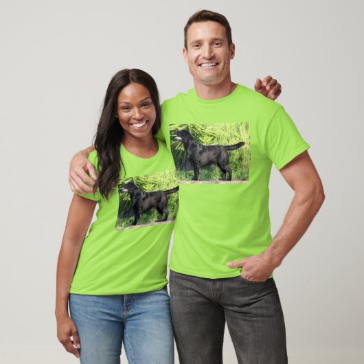 LR schwarzes Labor T-Shirt (Unisex)