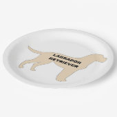 LR-Silhouette Pappteller (Schrägansicht)