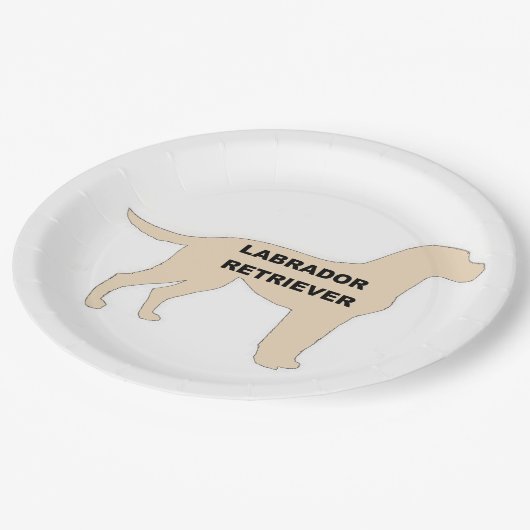 LR-Silhouette Pappteller (Schrägansicht)