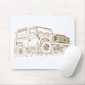 LR-Verteidiger-Feuer Mousepad (Mit Mouse)
