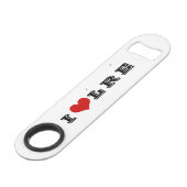 LRE Lake Riverside Anwesen Flaschenöffner (Vorderseite Schrägansicht)