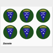 LRRP Recondo - Amis 1 Runder Aufkleber (Blatt)