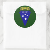 LRRP Recondo - Amis 1 Runder Aufkleber (Tasche)