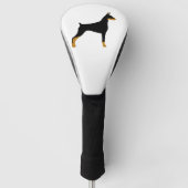 LS Doberman Pinscher Cololor silo Golf Headcover (Vorderseite)