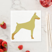 LS Doberman Pinscher fade and rust silo Serviette (Beispiel)