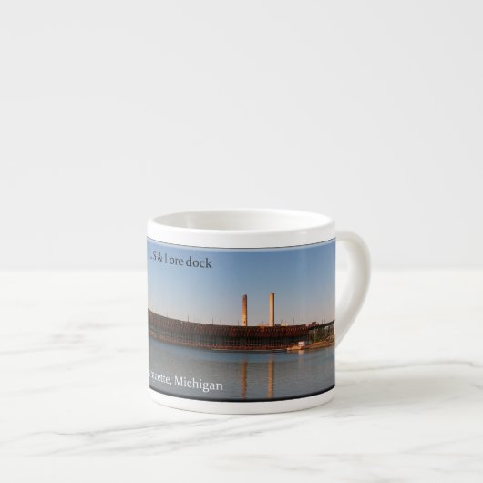 LS&I Ore Dock Marquette Espresso Tasse (Vorderseite Rechts)