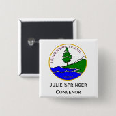 ls-Logocol., Claire Paul Convenor Button (Vorne & Hinten)