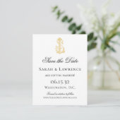 LS-Monogramm oder SL-Monogramm Save the Dates Date (Stehend Vorderseite)