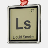 Ls - Periodisches Tabellensymbol für flüssige Rauc Ornament Aus Metall (Links)