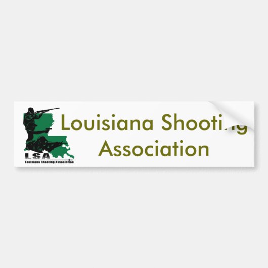 LSA-Logo, Louisiana-Schießen-Vereinigung Autoaufkleber (Vorne)