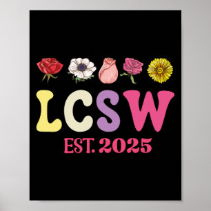 LSCW Est 2025 Abschluss lizenziert Klinische Sozia Poster