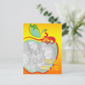 L'Shana Tova (Apfelwabe) Foto-Karte Postkarte (Stehend Vorderseite)