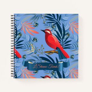 L'Shana Tovah! Jüdisches Neujahrsfest Rosch ha-Sch Notizblock