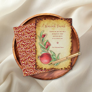 L'shanah Tovah Frohes Rosh Hashanah Jüdisches Feiertagskarte