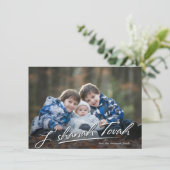 L'SHANAH TOVAH | HANDSCHRIFTLICHE FOTO GREETING FEIERTAGSKARTE (Stehend Vorderseite)