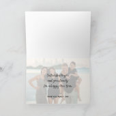 L'Shanah Tovah Pomegranate Elegantes Skript-Foto Karte (Innenseite)