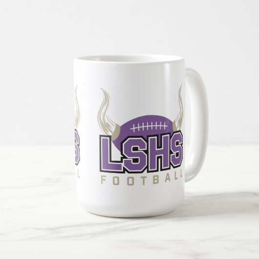 LSHS Vikings Football Kaffeetasse (VorderseiteRechts)
