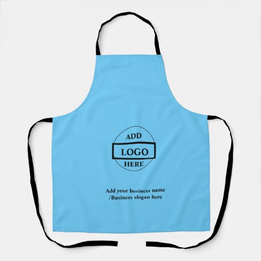 LSimple elegantes Logo hier FirmaApron Schürze (Vorderseite)