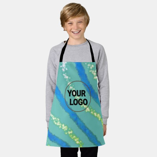 LSimple elegantes Logo hier Schürze (Getragen)