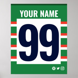 Lstr Tigers Personalisiert Rugby Shirt Poster