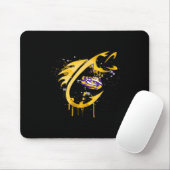 Lsu Tigers Fishing Fish Hook  Mousepad (Mit Mouse)