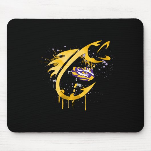 Lsu Tigers Fishing Fish Hook  Mousepad (Vorne)