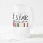 LSVA mattierte GlasTasse Mattglas Bierglas (VorderseiteRechts)