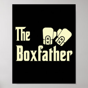 Lt894-lustiger Vatertag Die Box-Vater Boxing Boxe Poster