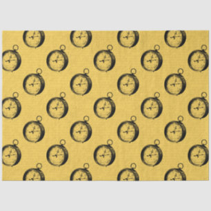 Lt Blue and Gold Nautical Series Design 5 Seidenpapier