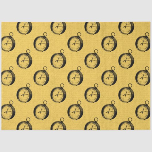 Lt Blue and Gold Nautical Series Design 5 Seidenpapier (Vorderseite)