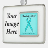 Lt Blue/Aquamarin Standard Ribbon Tmpl(H-I) von K  Rahmen-Ornament Silber (Links)