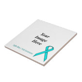 Lt Blue / Aquamarin Standard Ribbon von Kenneth Yo Fliese (Seite)